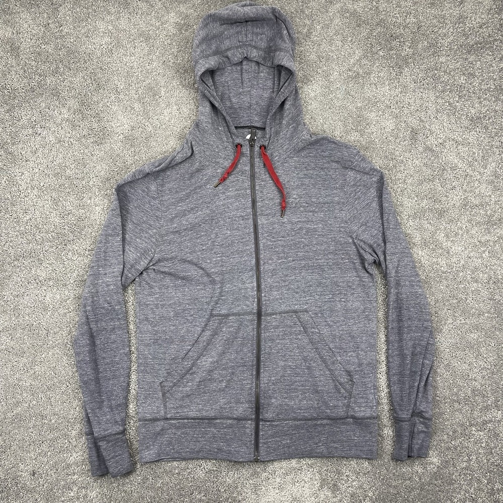 American Gaint Hoodie Mens Medium Gray  Full Zip Drawstring Made In USA